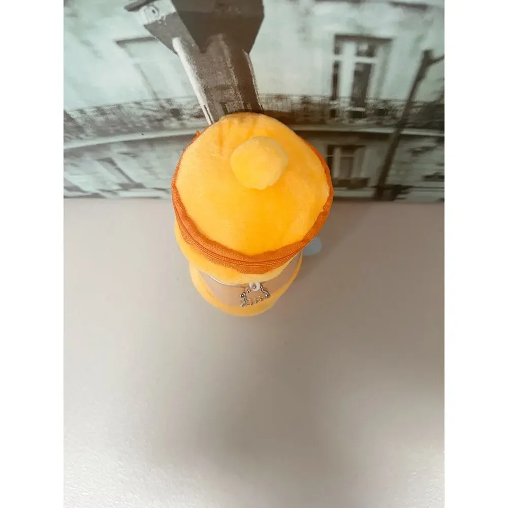 Cute Orange Plush Stress Relief Toy, Pull Shake Interactive Fidget Gift